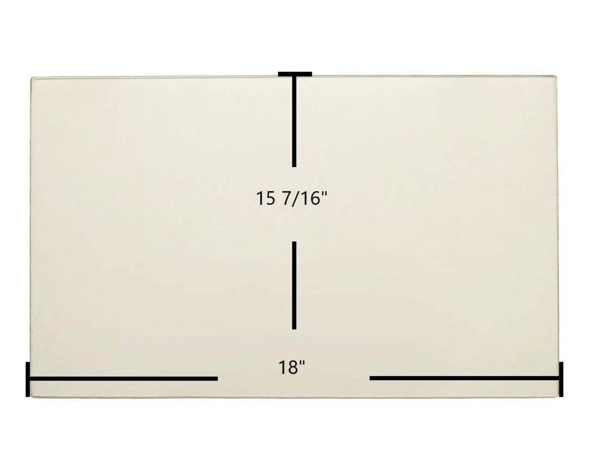 Ceramic Replacement Glass for Scan Andersen 10 Ceramic Glass Panel | 18" x 15 7/16" - 18" x 15 7/16"