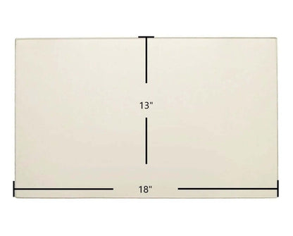Ceramic Replacement Glass for Shenandoah Large Single Door Ceramic Glass Panel | 18" x 13" - 18" x 13"