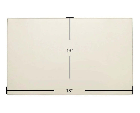 Ceramic Replacement Glass for Shenandoah Large Single Door Ceramic Glass Panel | 18" x 13" - 18" x 13"