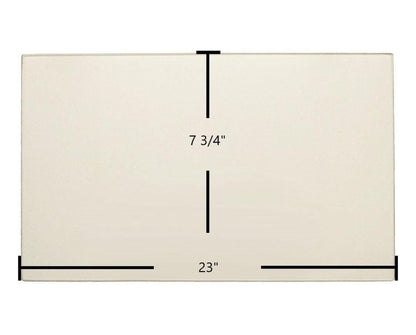 Ceramic Replacement Glass for Sierra 2000TE Ceramic Glass Panel | 23" x 7 3/4" | Part #G2024 - 23" x 7 3/4"