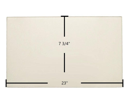 Ceramic Replacement Glass for Sierra 2000TE Ceramic Glass Panel | 23" x 7 3/4" | Part #G2024 - 23" x 7 3/4"