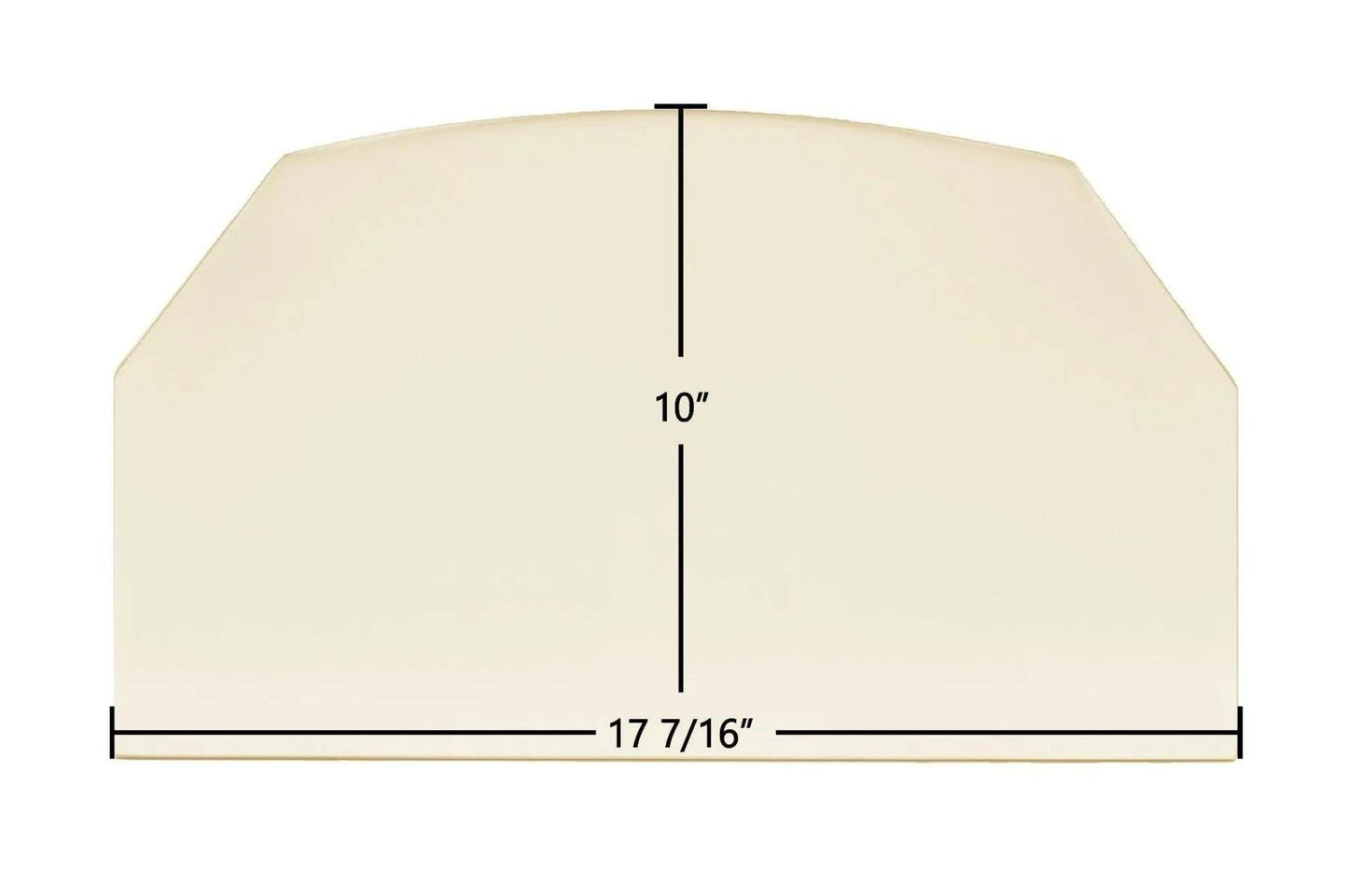 Ceramic Replacement Glass for Sierra CR 8000 Ceramic Glass Panel | 17 7/16" x 10" | Part #400064 - 17 7/16" x 10"