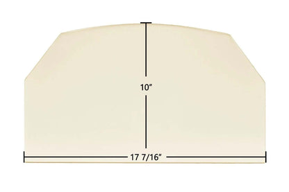 Ceramic Replacement Glass for Sierra CR 8000 Ceramic Glass Panel | 17 7/16" x 10" | Part #400064 - 17 7/16" x 10"