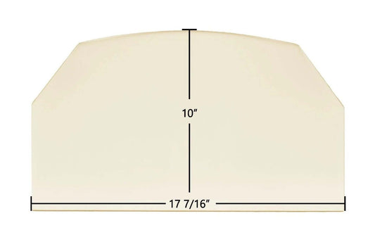 Ceramic Replacement Glass for Sierra CR 8000 Ceramic Glass Panel | 17 7/16" x 10" | Part #400064 - 17 7/16" x 10"