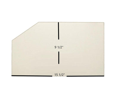 Ceramic Replacement Glass for Silent Flame 2058 Ceramic Glass Panel | 15 1/2" x 9 1/2" | Part #7SF2058 - 15 1/2" x 9 1/2"