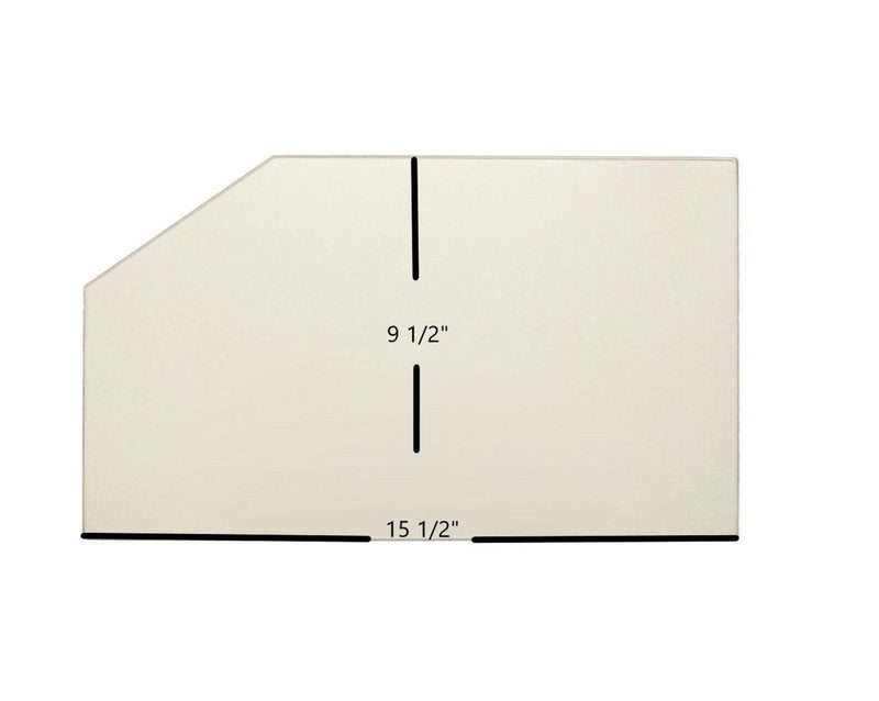 Ceramic Replacement Glass for Silent Flame 2058 Ceramic Glass Panel | 15 1/2" x 9 1/2" | Part #7SF2058 - 15 1/2" x 9 1/2"