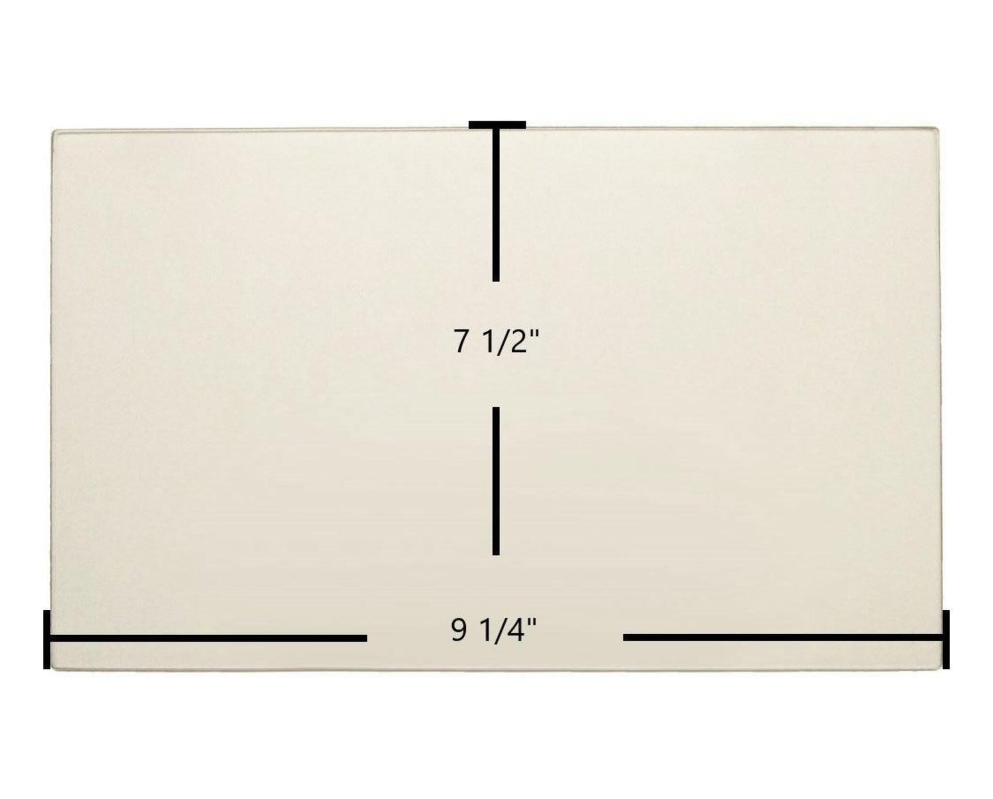 Ceramic Replacement Glass for Small Grizzly Ceramic Glass Panel - 9 1/4" x 7 1/2"