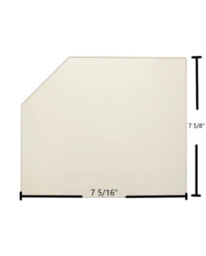 Ceramic Replacement Glass for Squire 23 Fireview Ceramic Glass Panel | 7 5/16" x 7 5/8" - 7 5/16" x 7 5/8"