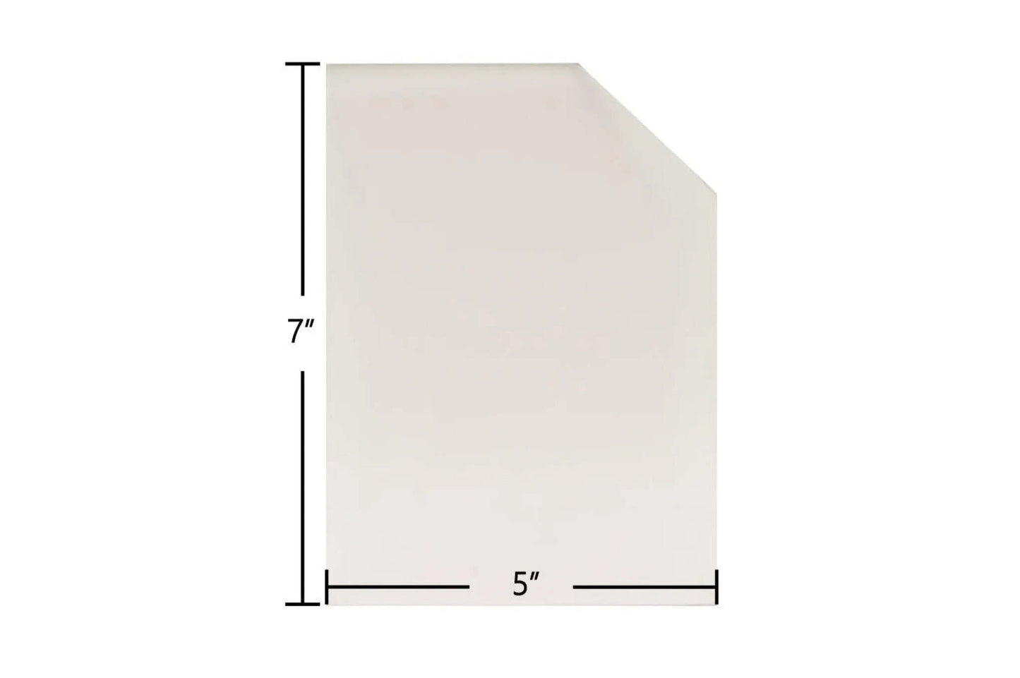 Ceramic Replacement Glass for Squire 23" Traditional Ceramic Glass | 5" x 7" | Part #7G23T - 5" x 7"
