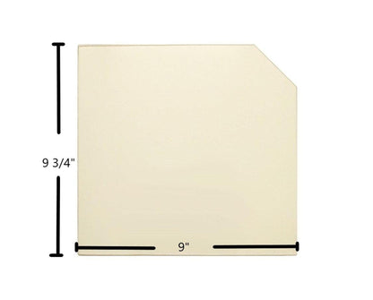 Ceramic Replacement Glass for Squire 25" Fireview Ceramic Glass Panel | 9" x 9 3/4" | Part #7G25FV - 9" x 9 3/4"