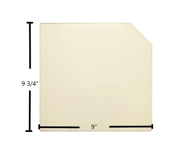 Ceramic Replacement Glass for Squire 25" Fireview Ceramic Glass Panel | 9" x 9 3/4" | Part #7G25FV - 9" x 9 3/4"