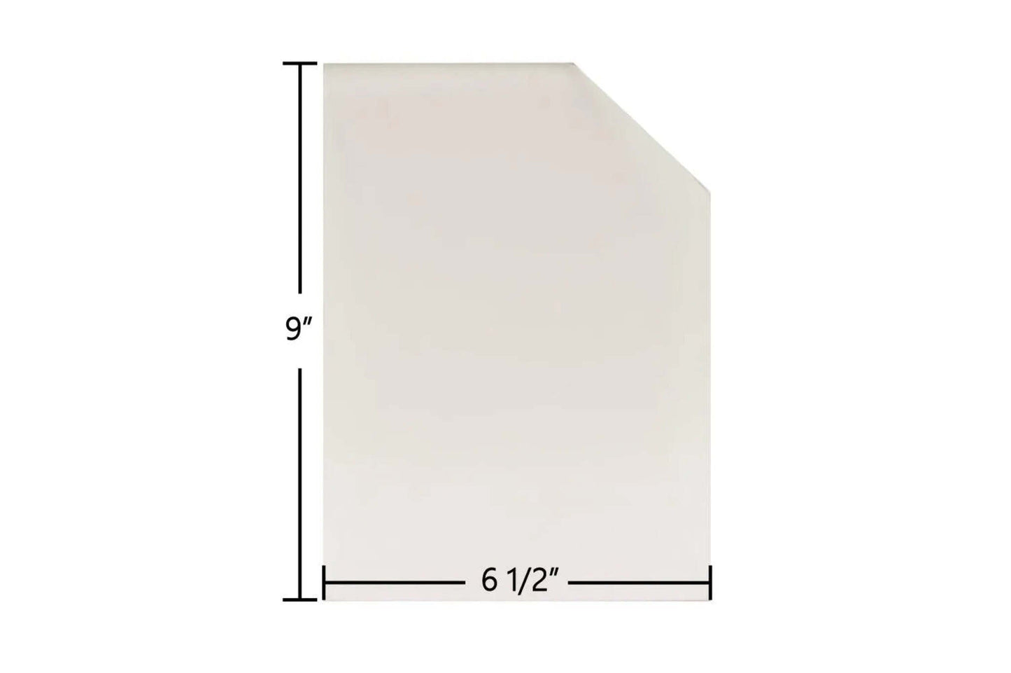 Ceramic Replacement Glass for Squire 25" Traditional Ceramic Glass Panel | 6 1/2" x 9" | Part #7G25T - 6 1/2" x 9"