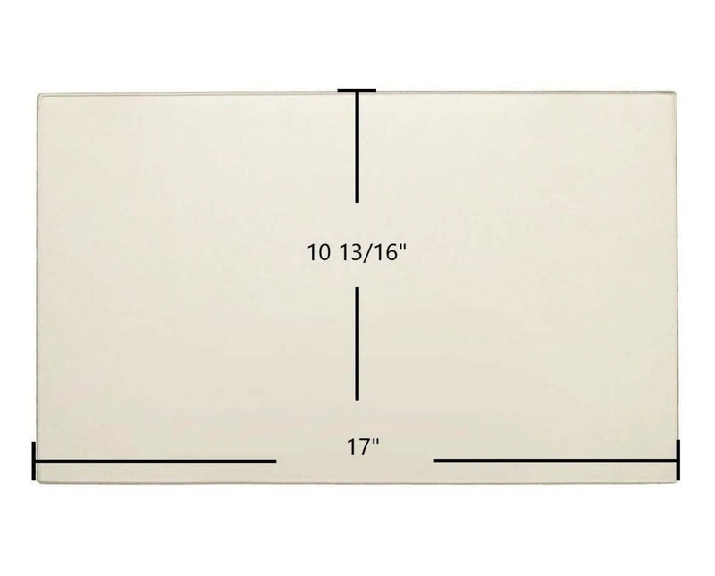 Ceramic Replacement Glass for St. Croix Ashby & Afton Bay Front Ceramic Glass Panel | 17" x 10 13/16" | Part #80P20034-R - 17" x 10 13/16"