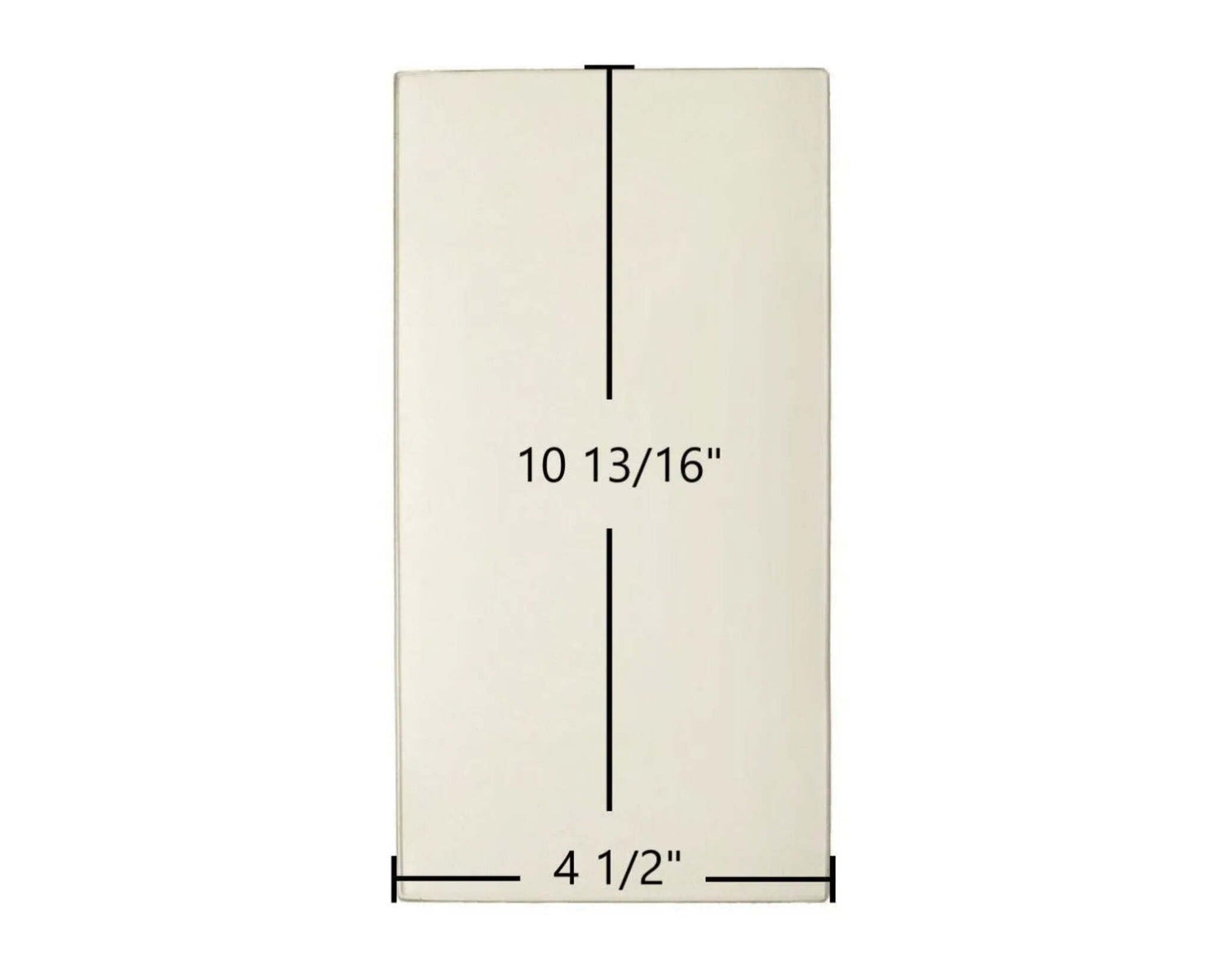 Ceramic Replacement Glass for St. Croix Ashby & Afton Bay Side Ceramic Glass Panel | 4 1/2" x 10 13/16" | Part #80P20035-R - 4 1/2" x 10 13/16"