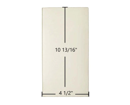 Ceramic Replacement Glass for St. Croix Ashby & Afton Bay Side Ceramic Glass Panel | 4 1/2" x 10 13/16" | Part #80P20035-R - 4 1/2" x 10 13/16"