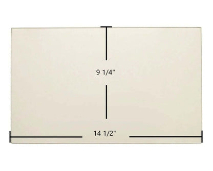 Ceramic Replacement Glass for St. Croix Auburn & Prescott Ceramic Glass Panel | 14 1/2" x 9 1/4" | Part #80P20033-R - 14 1/2" x 9 1/4"