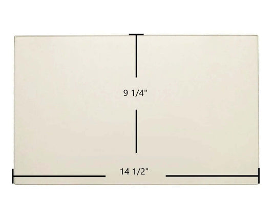 Ceramic Replacement Glass for St. Croix Auburn & Prescott Ceramic Glass Panel | 14 1/2" x 9 1/4" | Part #80P20033-R - 14 1/2" x 9 1/4"