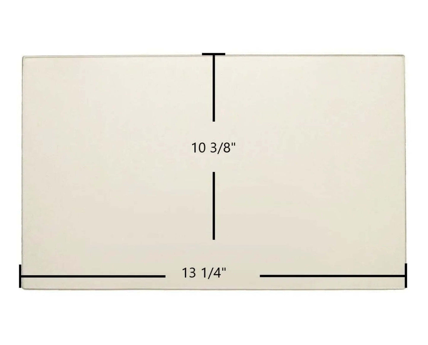 Ceramic Replacement Glass for St. Croix Element & Lancaster Ceramic Glass Panel | 13 1/4" x 10 3/8" | Part #80P52375-R - 13 1/4" x 10 3/8"