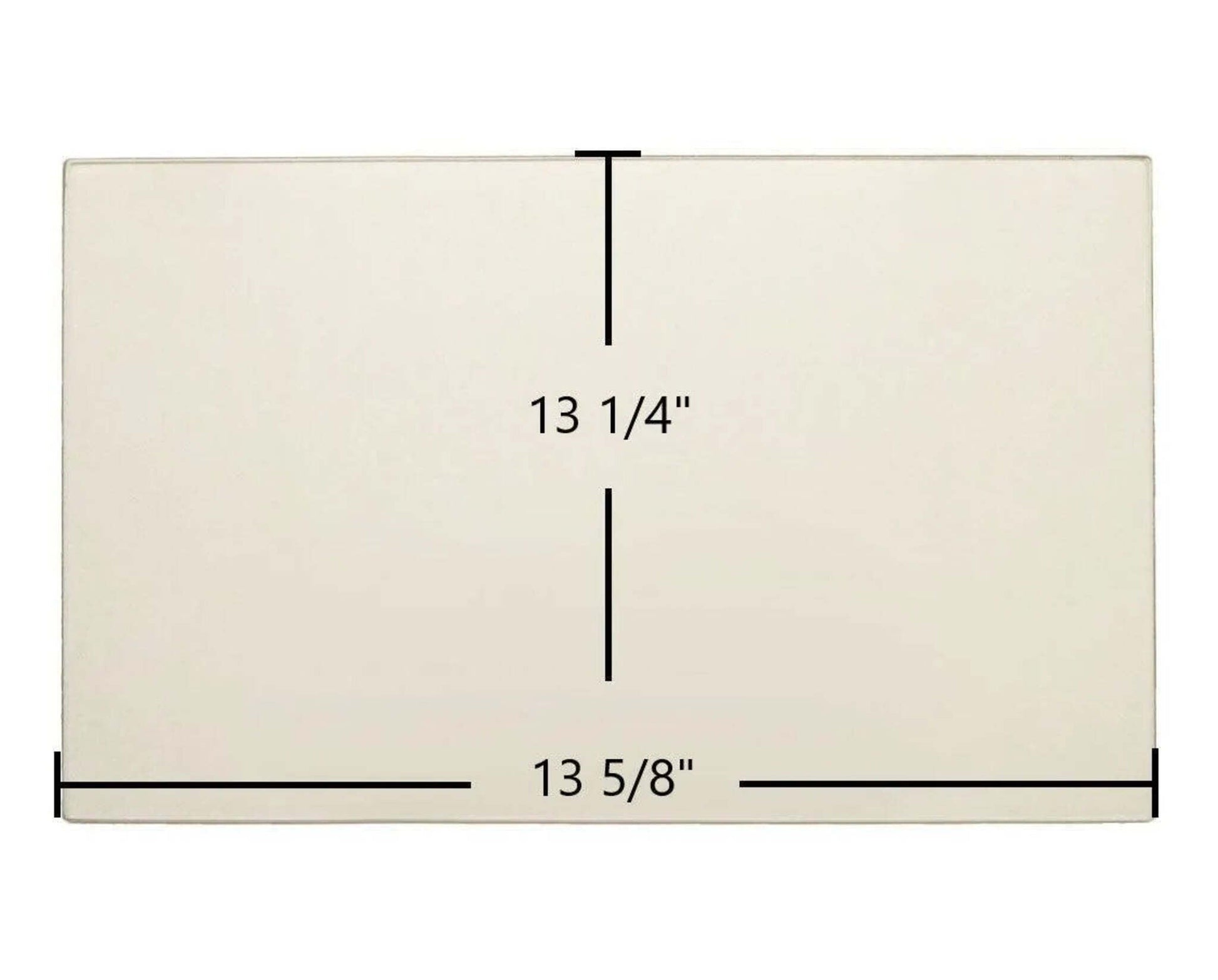 Ceramic Replacement Glass for St. Croix Element P Sensor Ceramic Glass Panel | 13 5/8" x 13 1/4" | Part #80P30810-R - 13 5/8" x 13 1/4"