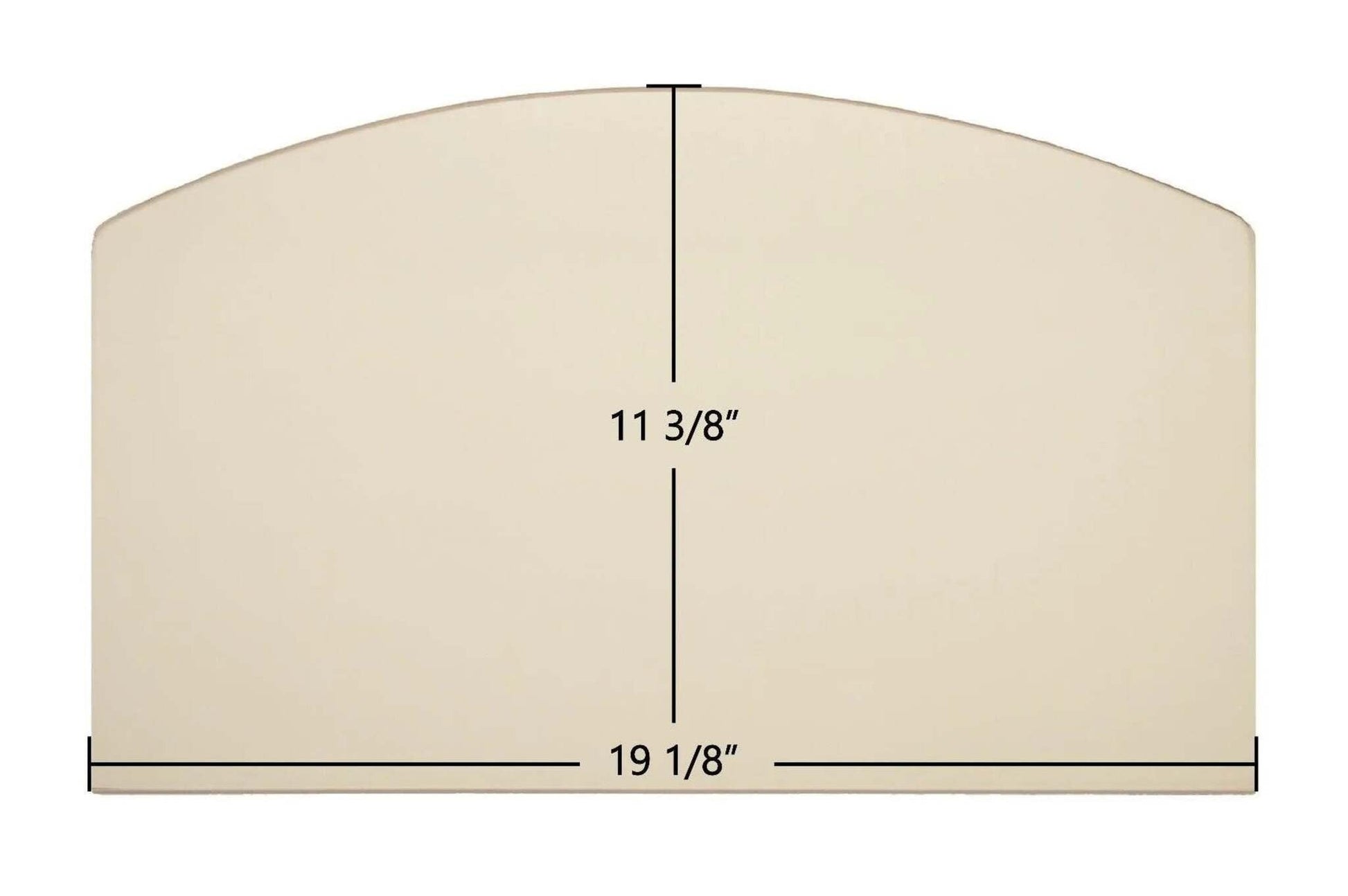 Ceramic Replacement Glass for Surdiac Bayard 32 Ceramic Glass Panel | Archtop | 19 1/8" x 11 3/8" - 19 1/8" x 11 3/8" Archtop