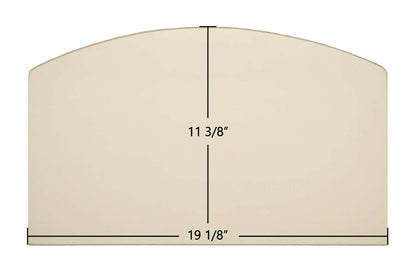 Ceramic Replacement Glass for Surdiac Bayard 32 Ceramic Glass Panel | Archtop | 19 1/8" x 11 3/8" - 19 1/8" x 11 3/8" Archtop