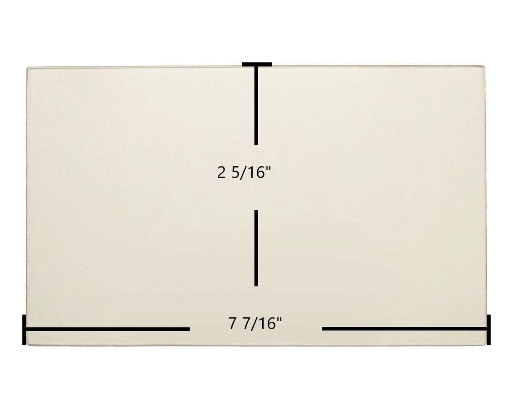 Ceramic Replacement Glass for Surdiac Le Marquis Ceramic Glass Panel | 7 7/16" x 2 5/16" | Part #4774787 - 7 7/16" x 2 5/16"