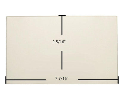 Ceramic Replacement Glass for Surdiac Le Marquis Ceramic Glass Panel | 7 7/16" x 2 5/16" | Part #4774787 - 7 7/16" x 2 5/16"