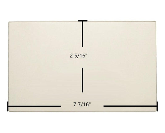 Ceramic Replacement Glass for Surdiac Le Marquis Ceramic Glass Panel | 7 7/16" x 2 5/16" | Part #4774787 - 7 7/16" x 2 5/16"
