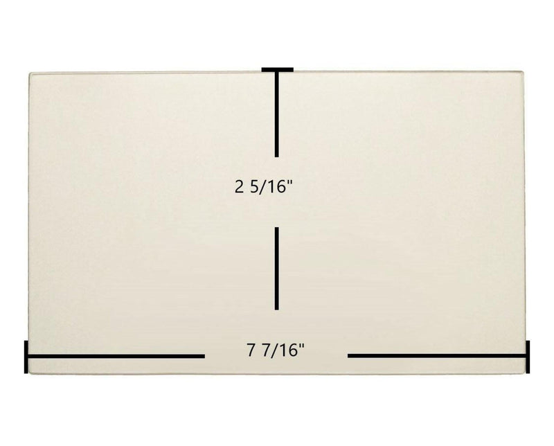 Ceramic Replacement Glass for Surdiac Le Marquis Ceramic Glass Panel | 7 7/16" x 2 5/16" | Part #4774787 - 7 7/16" x 2 5/16"