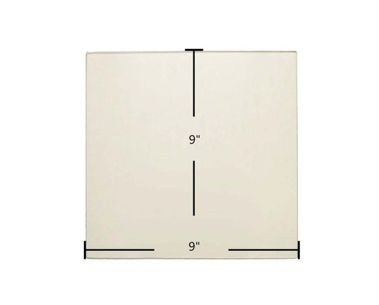Ceramic Replacement Glass for Sweet Home Ceramic Glass Panel | 9" x 9" | Part #AC-G9-1 - 9" x 9"