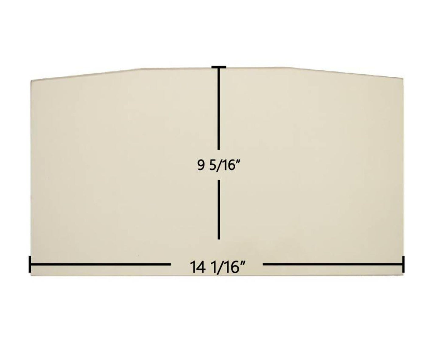 Ceramic Replacement Glass for Sweet Home Single Door Ceramic Glass Panel | 14 1/16" x 9 5/16" - 14 1/16" x 9 5/16"