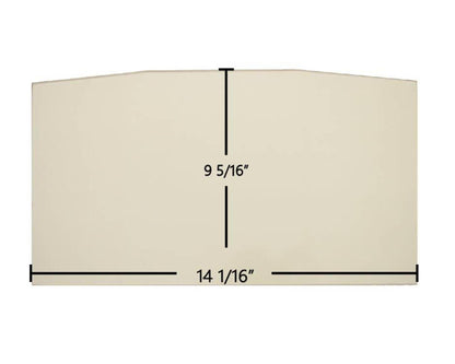 Ceramic Replacement Glass for Sweet Home Single Door Ceramic Glass Panel | 14 1/16" x 9 5/16" - 14 1/16" x 9 5/16"