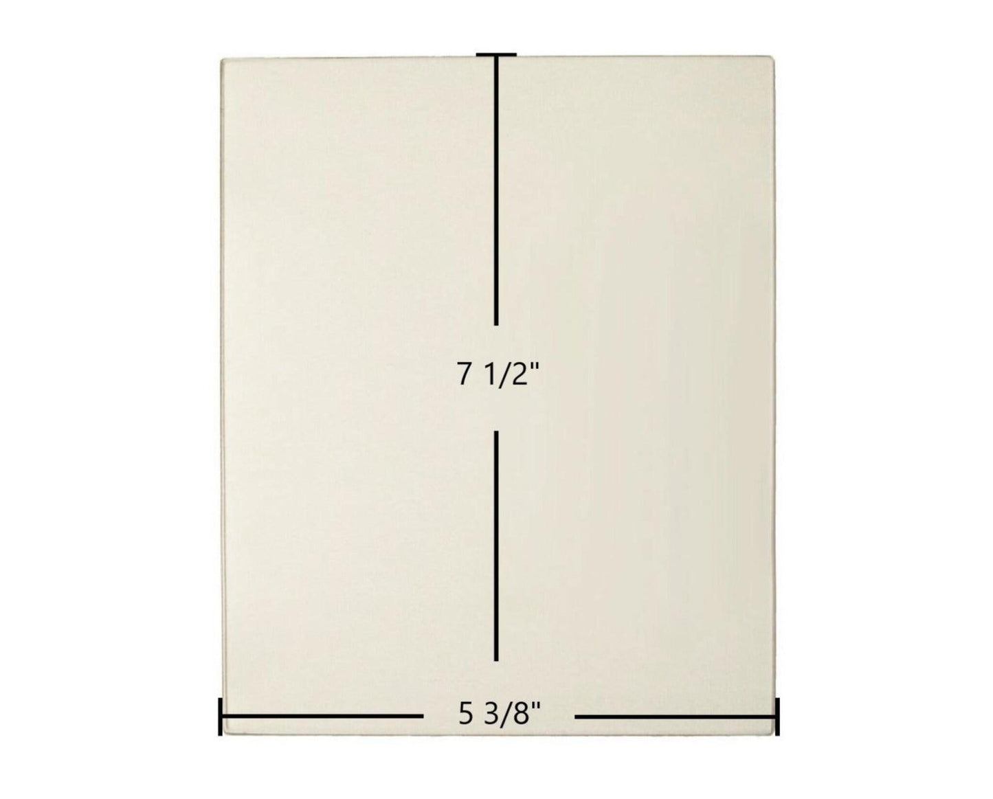 Ceramic Replacement Glass for Thelin Gnome Ceramic Glass Panel | 5 3/8" x 7 1/2" | Part #00.0030.0001 - 5 3/8" x 7 1/2"