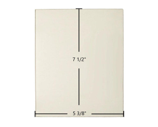Ceramic Replacement Glass for Thelin Gnome Ceramic Glass Panel | 5 3/8" x 7 1/2" | Part #00.0030.0001 - 5 3/8" x 7 1/2"