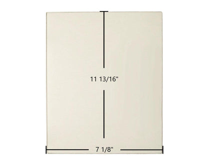 Ceramic Replacement Glass for Thelin Parlour Ceramic Glass Panel | 7 1/8" x 11 13/16" | Part #00.0030.0003 - 7 1/8" x 11 13/16"