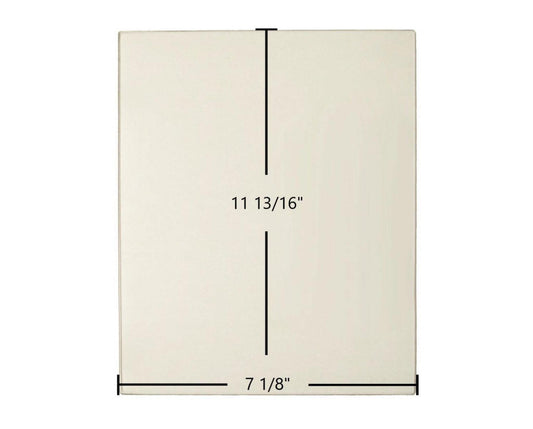 Ceramic Replacement Glass for Thelin Parlour Ceramic Glass Panel | 7 1/8" x 11 13/16" | Part #00.0030.0003 - 7 1/8" x 11 13/16"