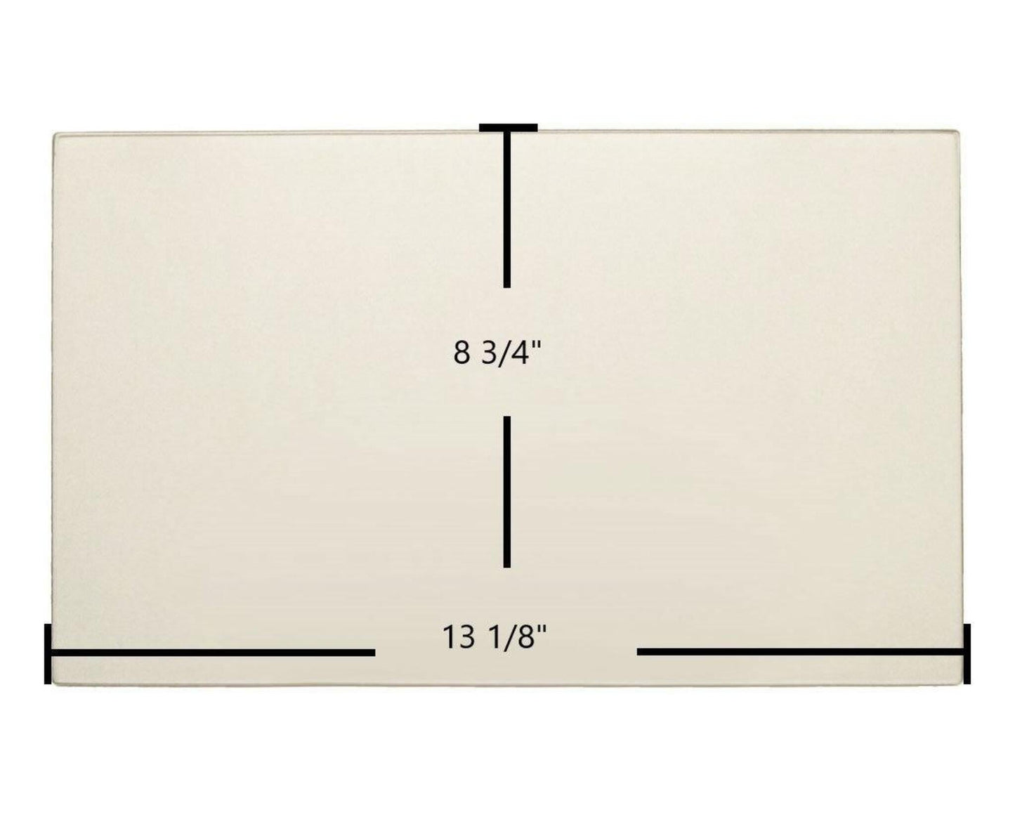 Ceramic Replacement Glass for Treemont Ceramic Glass Panel | 13 1/8" x 8 3/4" | Part #7GT2-ND - 13 1/8" x 8 3/4"
