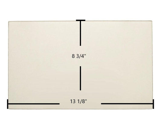 Ceramic Replacement Glass for Treemont Ceramic Glass Panel | 13 1/8" x 8 3/4" | Part #7GT2-ND - 13 1/8" x 8 3/4"