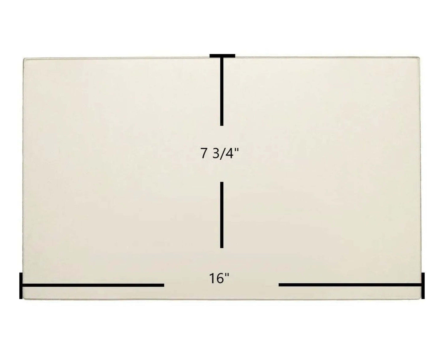 Ceramic Replacement Glass for Treemont Ceramic Glass Panel | 16" x 7 3/4" - 16" x 7 3/4"