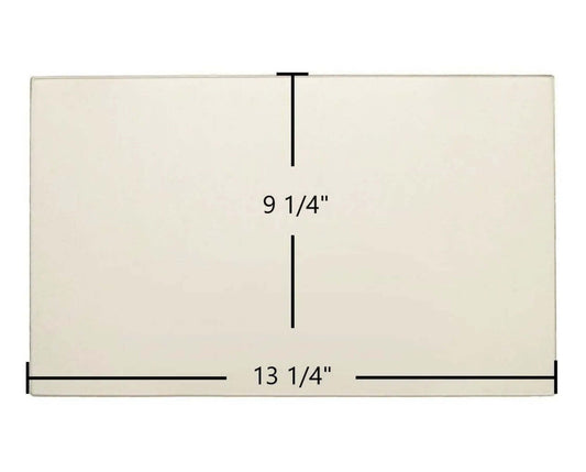 Ceramic Replacement Glass for True North TN10, TN20, TN20 Insert, TN40, TN40 Insert Ceramic Glass Panel | 13 1/4" x 9 1/4" | Part #TRNO.7025, 80000616 - 13 1/4" x 9 1/4"