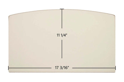 Ceramic Replacement Glass for US Stove 2000E, 2500E / Breckwell SW180, SW740 / Ashley AW180, AW740, AW2020E, AW2520E Archtop Ceramic Glass Panel | 17 3/16" x 11 1/4" | Part #892204 - 17 3/16" x 11 1/4" Archtop
