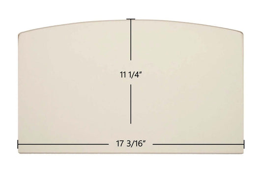 Ceramic Replacement Glass for US Stove 2000E, 2500E / Breckwell SW180, SW740 / Ashley AW180, AW740, AW2020E, AW2520E Archtop Ceramic Glass Panel | 17 3/16" x 11 1/4" | Part #892204 - 17 3/16" x 11 1/4" Archtop