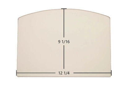 Ceramic Replacement Glass for US Stove 2015 Magnolia, 5500M, 5500XTL, 4027, 6100, 6300, 6220, 6500, 5510 Archtop Ceramic Glass Panel | 12 1/4" x 9 1/16" | Part #891053 / 891096-1 - 12 1/4" x 9 1/16" Archtop