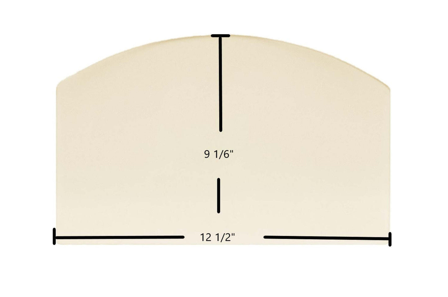 Ceramic Replacement Glass for US Stove 5440 Ceramic Glass Panel | 12 1/2" x 9 1/16" | Part #88708 - 12 1/2" x 9 1/16"
