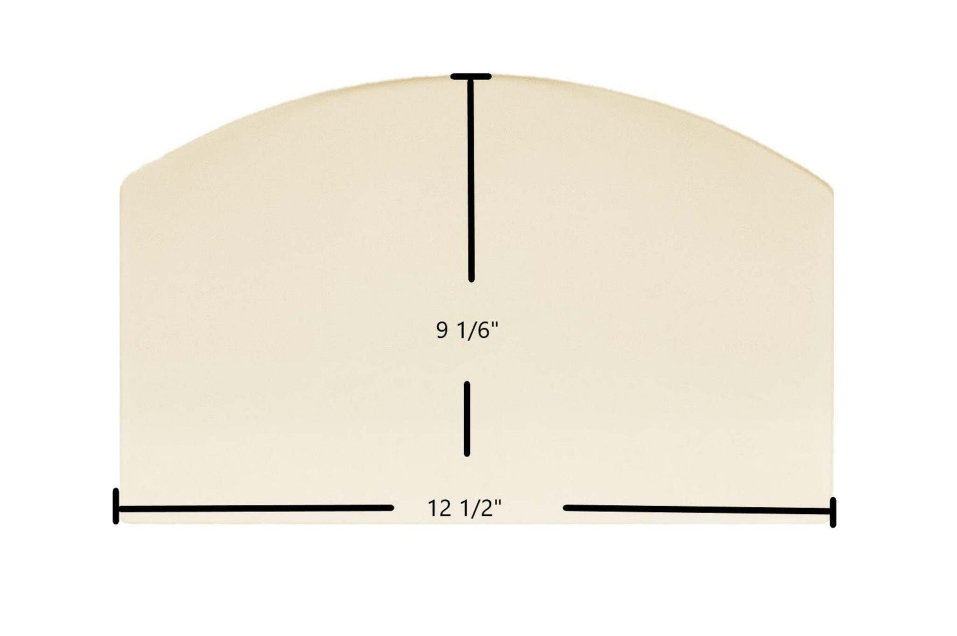 Ceramic Replacement Glass for US Stove 5440 Ceramic Glass Panel | 12 1/2" x 9 1/16" | Part #88708 - 12 1/2" x 9 1/16"