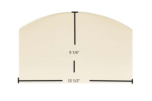 Ceramic Replacement Glass for US Stove 5440 Ceramic Glass Panel | 12 1/2" x 9 1/16" | Part #88708 - 12 1/2" x 9 1/16"