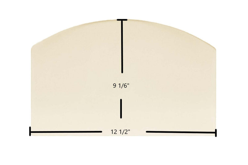 Ceramic Replacement Glass for US Stove 5440 Ceramic Glass Panel | 12 1/2" x 9 1/16" | Part #88708 - 12 1/2" x 9 1/16"