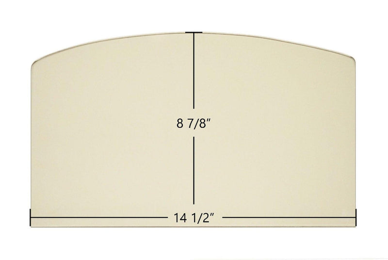 Ceramic Replacement Glass for US Stove 6039, 6041, 2000, 2500, 3000, APCI1406 Archtop Ceramic Glass Panel | 14 1/2" x 8 7/8" | Part #891131 - 14 1/2" x 8 7/8" Archtop