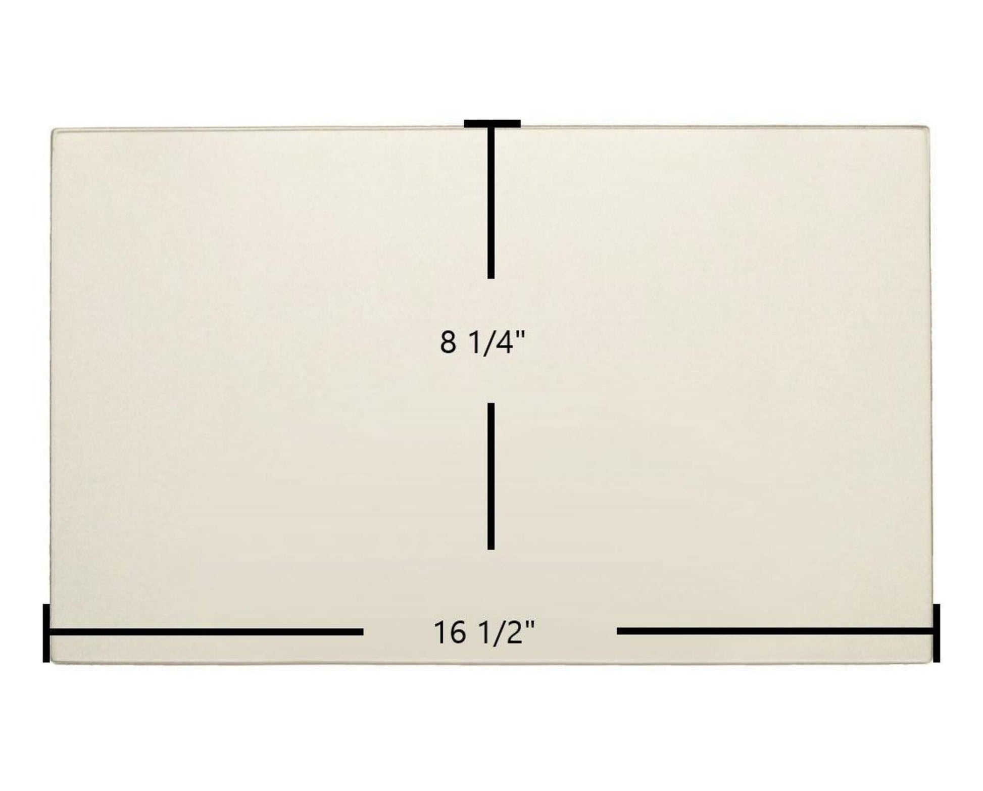 Ceramic Replacement Glass for US Stove American Harvest Pellet 6033, 6035, 6037 Ceramic Glass Panel | 16 1/2" x 8 1/4" | Part #891075 - 16 1/2" x 8 1/4"