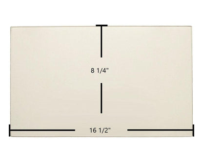 Ceramic Replacement Glass for US Stove American Harvest Pellet 6033, 6035, 6037 Ceramic Glass Panel | 16 1/2" x 8 1/4" | Part #891075 - 16 1/2" x 8 1/4"